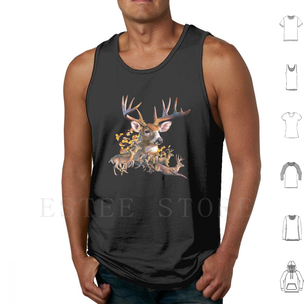 Wildman Hunting & Outdoor Robertson Photos - قمصان بدون أكمام بطبعة الغزلان، صورة