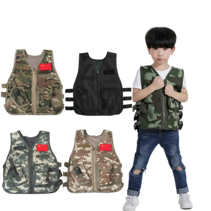 سترة تكتيكية مموهة للأطفال، صد - مراجعة Outdoor Hunting Games For Kids وسعره