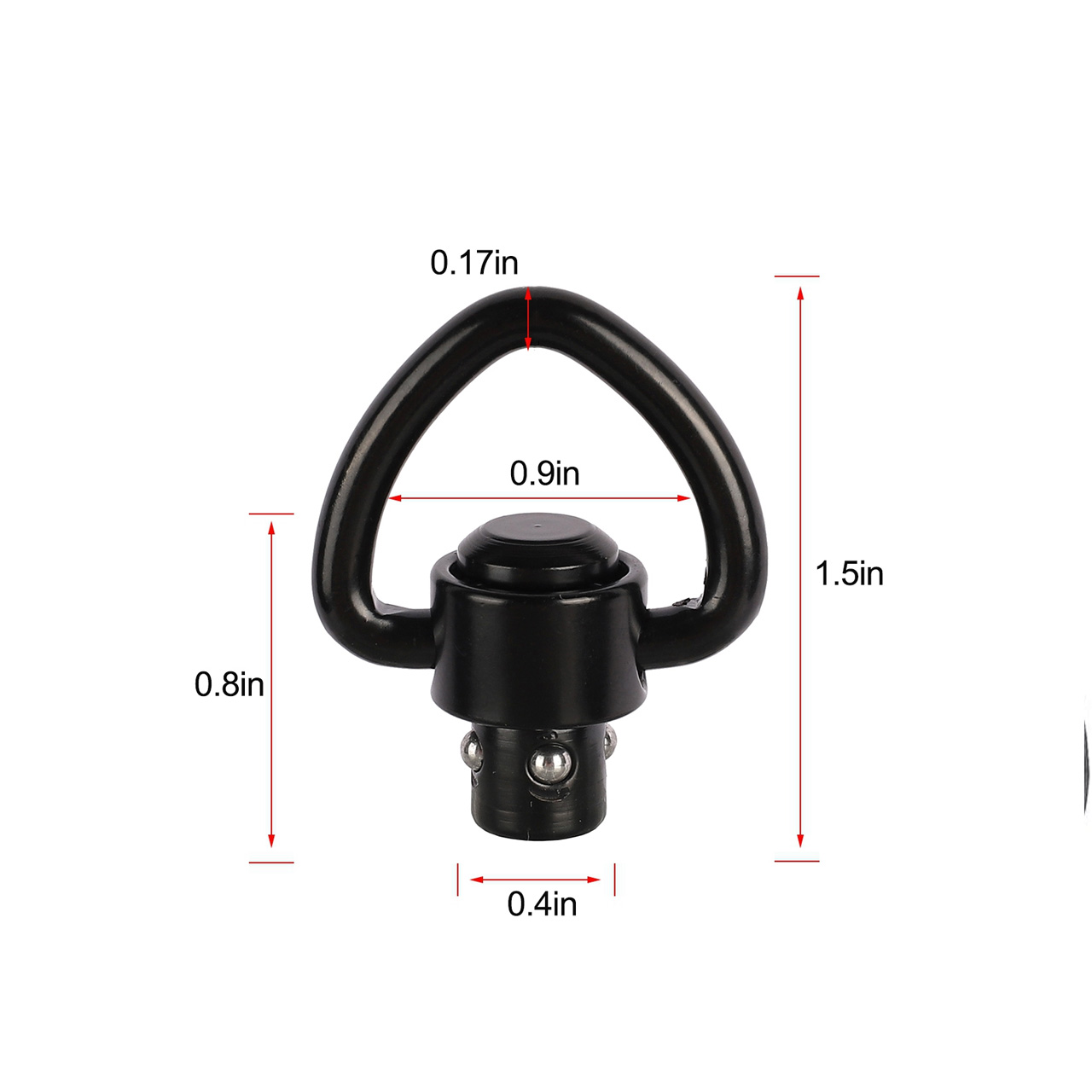 2 قطعة زر ضغط البندقية QD الإص - مراجعة Rifle Sling Swivel وسعره