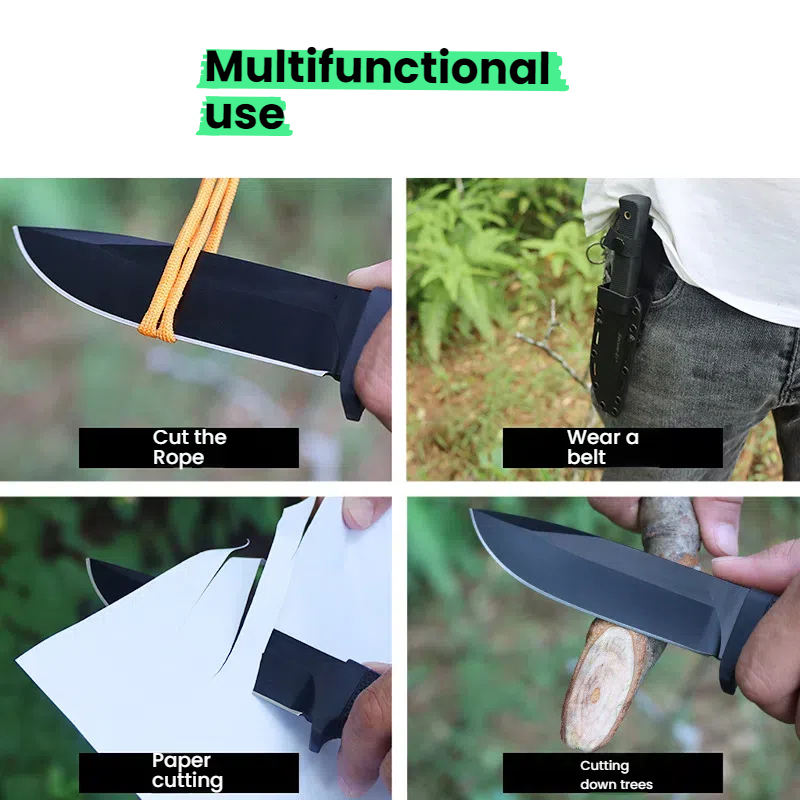 سكين تخييم جديد ذو نصل ثابت عا - مراجعة Hunting Knife Outdoor Edge وسعره