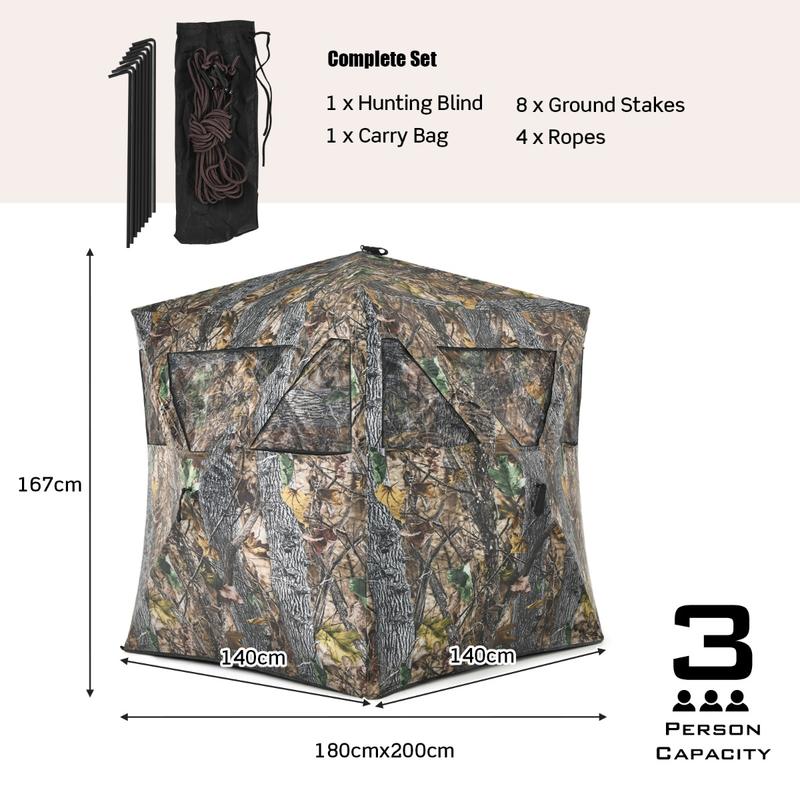 خيمة صيد محمولة مع أوتاد أرضية - مراجعة Hunting & Outdoor Supplies Carterton وسعره