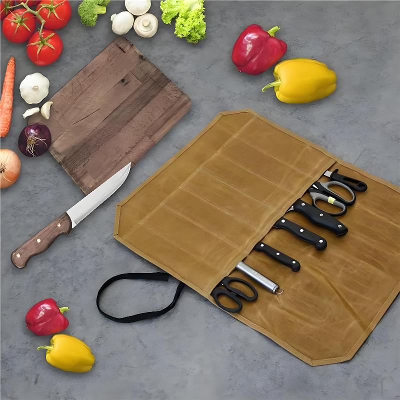 حقيبة سكاكين الشيف من القماش ا - مراجعة Outdoor Hunting Kitchen وسعره