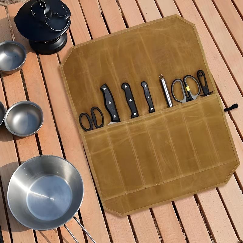حقيبة سكاكين الشيف من القماش ا - مراجعة Outdoor Hunting Kitchen وسعره