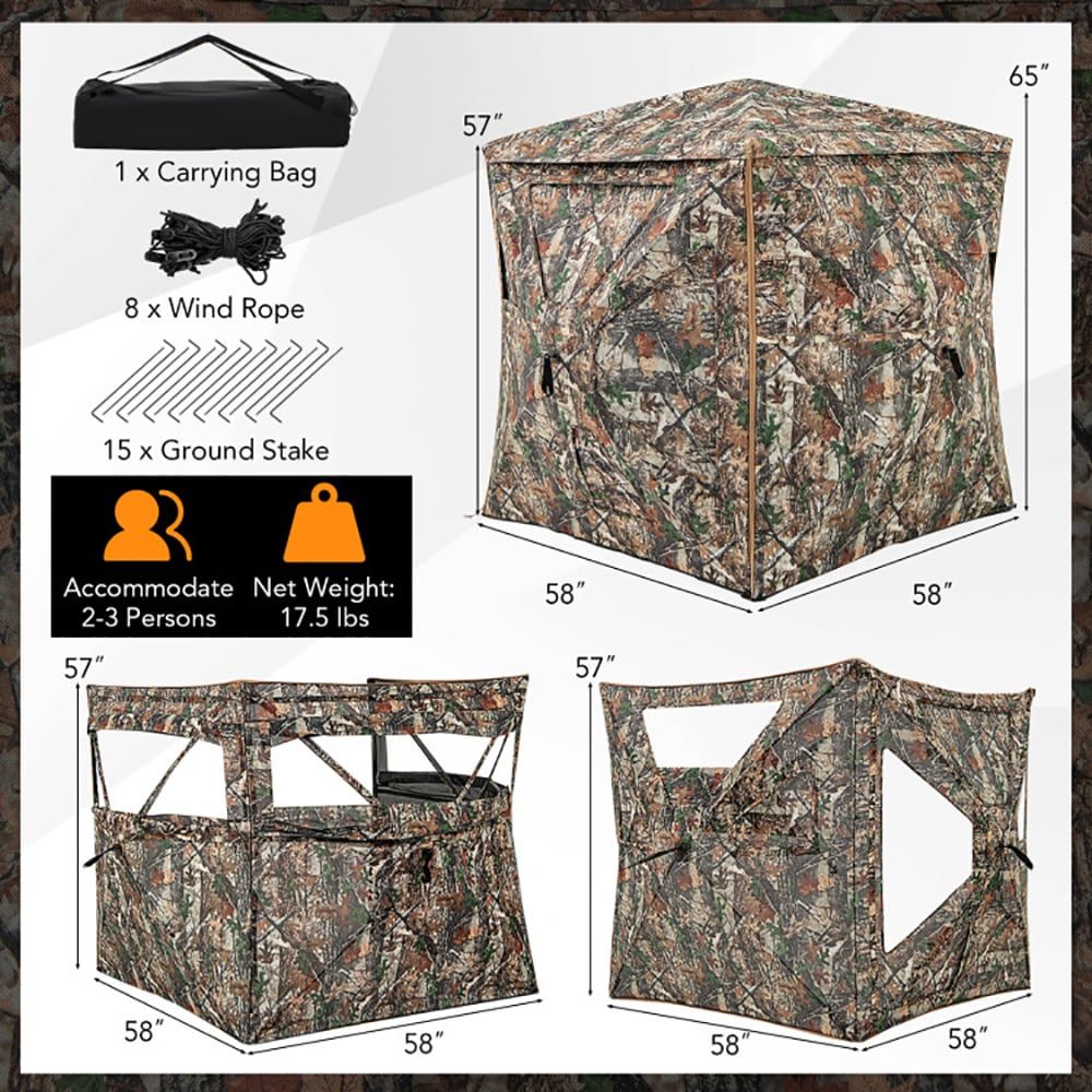 خيمة صيد قابلة للفصل 5 في 1، ت - مراجعة Hunting & Outdoor Supplies Carterton وسعره