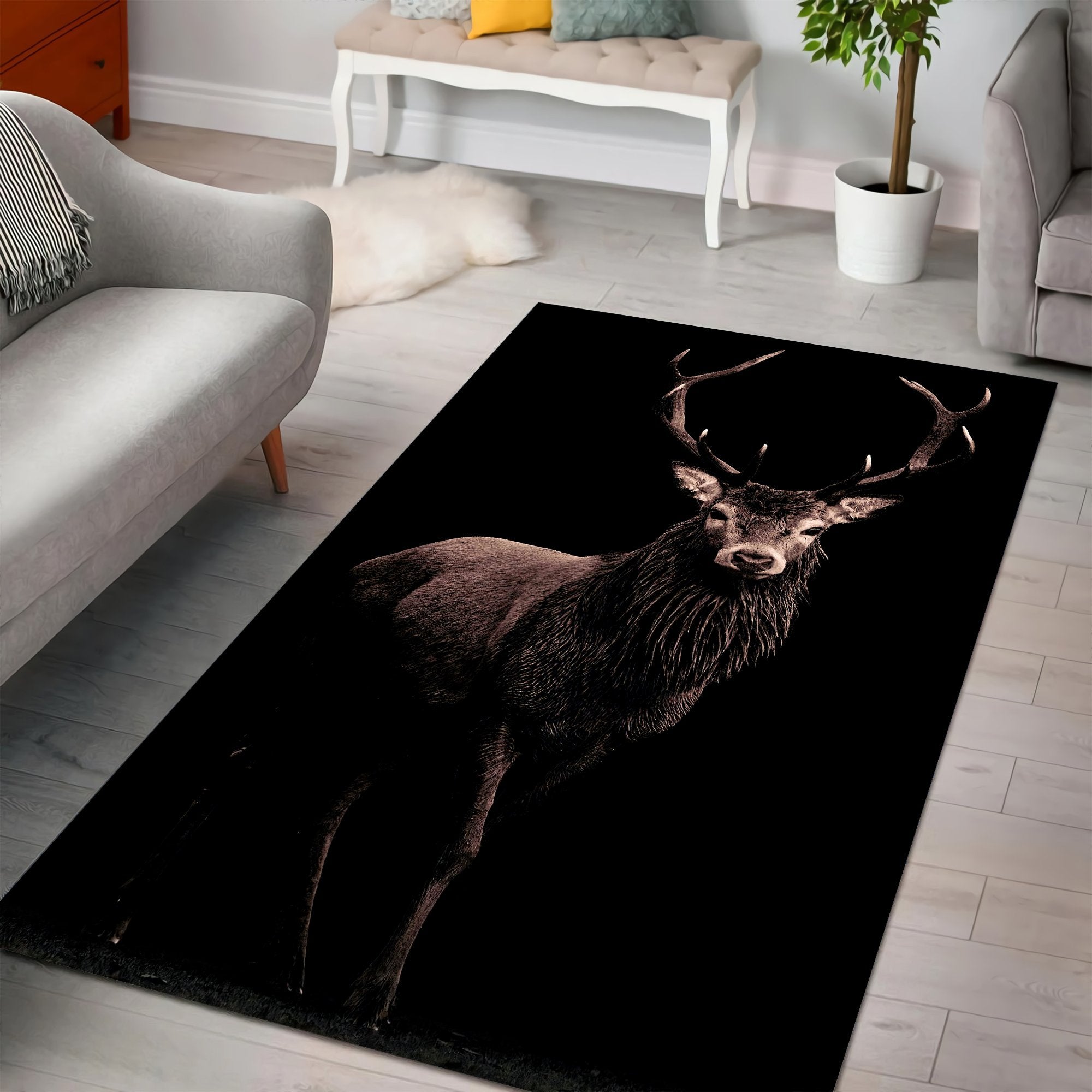 سجادة أرضية كبيرة مطبوعة ثلاثي - مراجعة Hunting Outdoor Rug وسعره