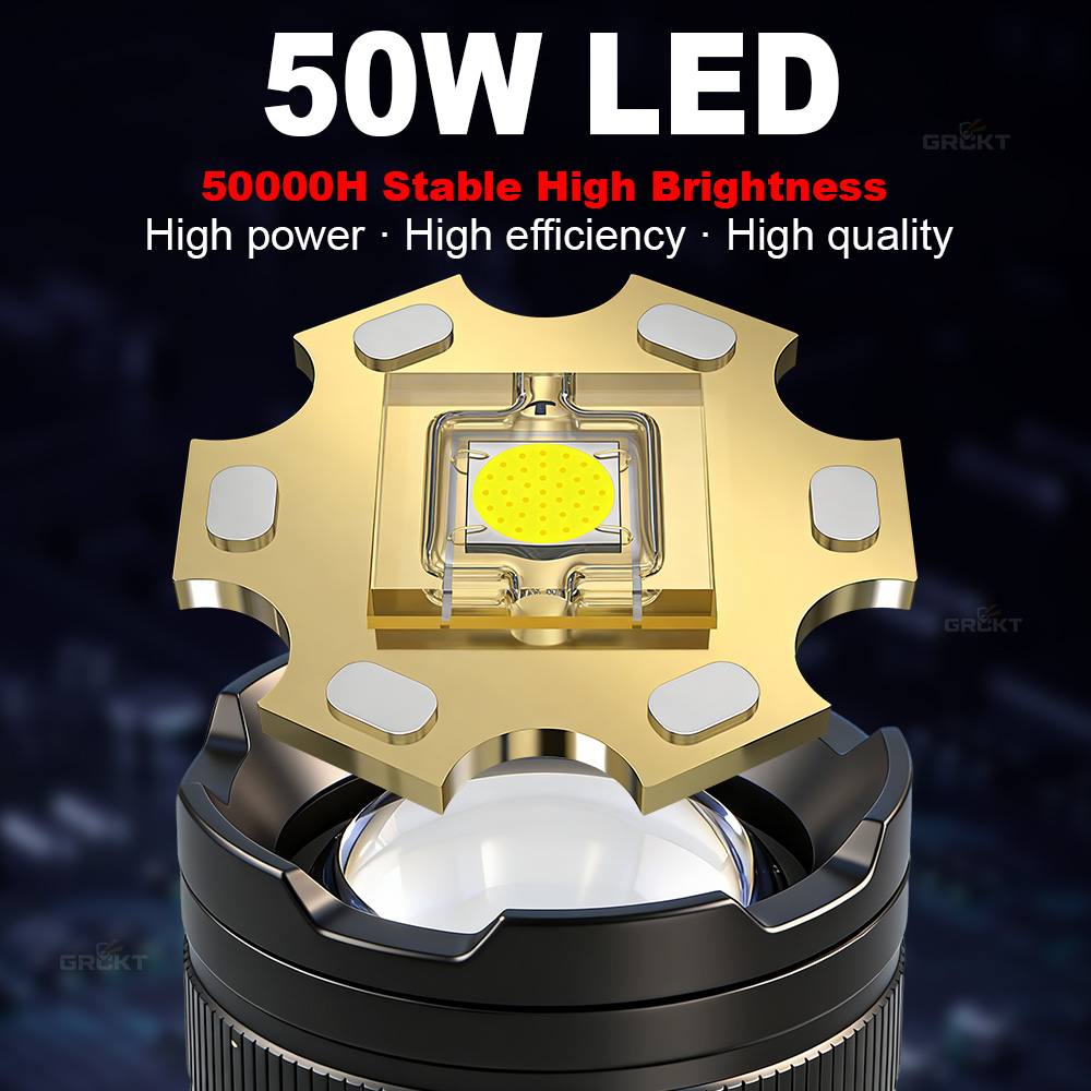 مصباح LED قوي للغاية بقوة 8000 - مراجعة Hunting Fishing Outdoor وسعره