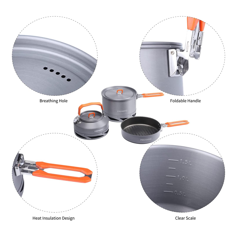 النار القيقب التخييم تجهيزات ا - مراجعة Outdoor Hunting Kitchen وسعره