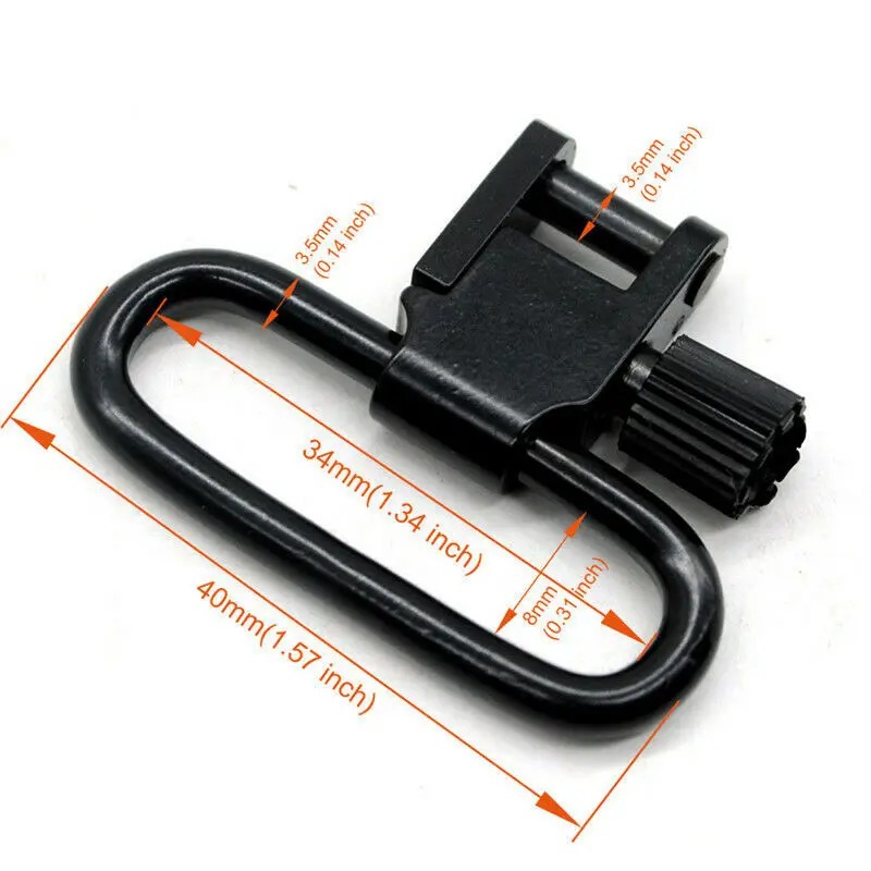 QD حبال قطب نقطتين حبال حزام ح - مراجعة Rifle Sling Swivel وسعره